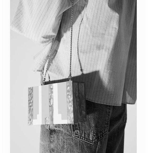 Zara contrasting box bag - Picture 8 of 9